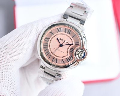 Ballon Bleu De Cartier 42mm men for 8215 Movement 33mm women for NH05 Movement Pink/Blue/White Face Watch